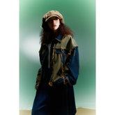 Unisex Jacket Washed Denim Jacket Casual Loose Lapels Overalls